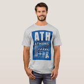 ATH Athene luchthaven T-shirt (Voorkant volledig)