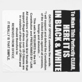 ATH van KANTOOR Fleece Deken (Voorkant (Horizontaal))