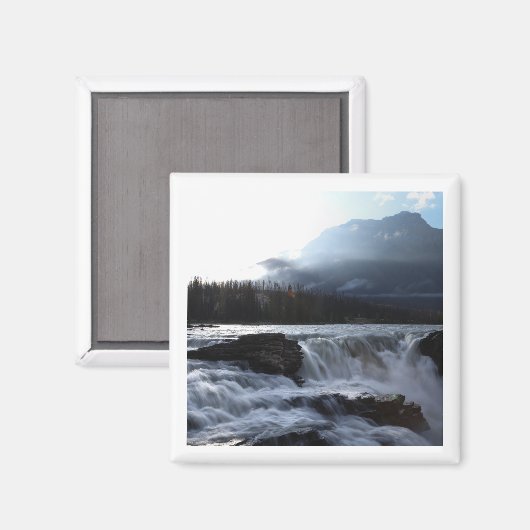 Athabasca Falls 2x2 magnet (Voorkant / Achterkant)