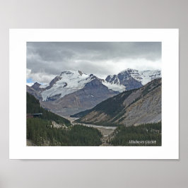 Athabasca Gletsjer, Columbia Icefields Alberta Poster