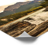 Athabasca Herfsten Canada gestileerd Poster (Hoek)