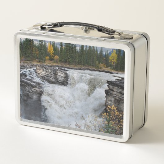 Athabasca Herfsten, Canadese waterval fotografie (Achterkant)