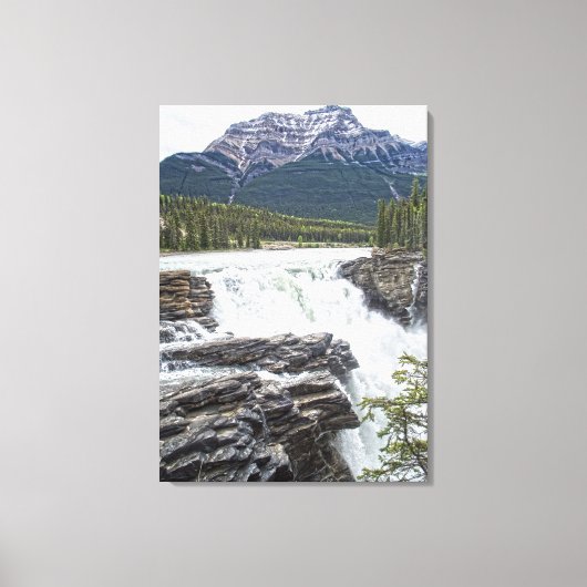 Athabasca Herfsten Jasper, Alberta Canada Photo Canvas Afdruk (Voorkant)