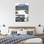 Athabasca Herfsten Jasper, Alberta Canada Photo Canvas Afdruk (Insitu (Slaapkamer))