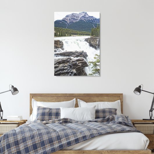 Athabasca Herfsten Jasper, Alberta Canada Photo Canvas Afdruk (Insitu (Slaapkamer))