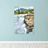 Athabasca Herfsten Jasper, Alberta Canada Photo Canvas Afdruk (Insitu (Houten vloer))