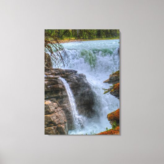 Athabasca Herfsten Jasper, Alberta Canada Photo Canvas Afdruk (Voorkant)