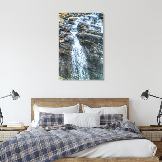 Athabasca Herfsten Jasper, Alberta Canada Photo Canvas Afdruk (Insitu (Slaapkamer))