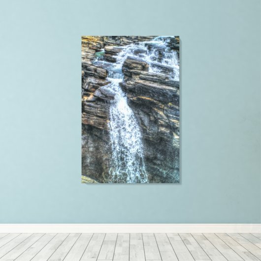 Athabasca Herfsten Jasper, Alberta Canada Photo Canvas Afdruk (Insitu (Houten vloer))