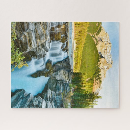 Athabasca-Herfsten, Jasper National Park, Canada Legpuzzel (Horizontaal)