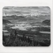 Athabasca Lookout, Monochrome landschapsfotografie Muismat (Voorkant)