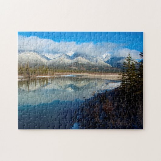 Athabasca-rivier, Jasper National Park, Alberta Legpuzzel (Horizontaal)