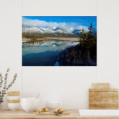 Athabasca-rivier, Jasper National Park, Alberta Poster (Keuken)