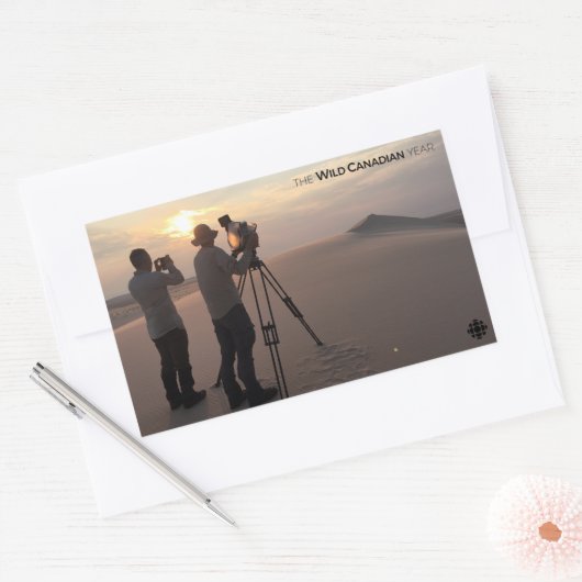 Athabasca Sand Dunes Rechthoekige Sticker (Envelop)