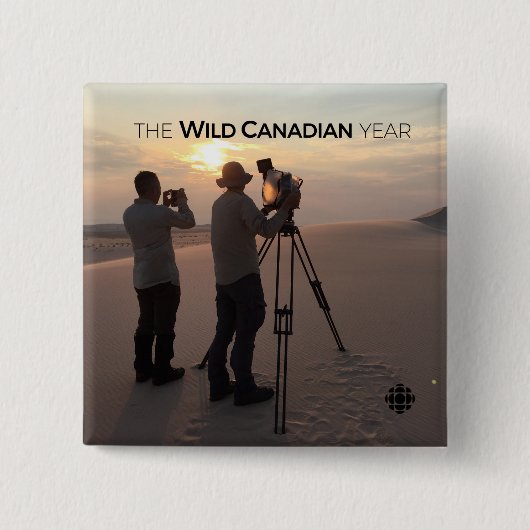 Athabasca Sand Dunes Vierkante Button 5,1 Cm (Voorkant)