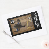 Athabasca Tar Sands Duck Mount Rechthoekige Sticker (Envelop)