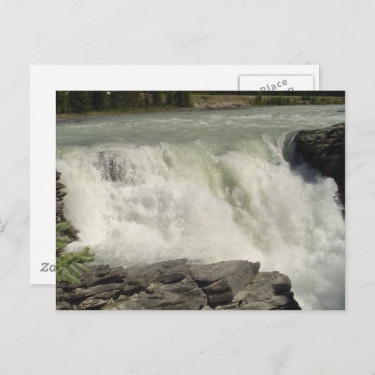 Athabasca Waterval in Alberta Briefkaart (Voorkant / Achterkant)