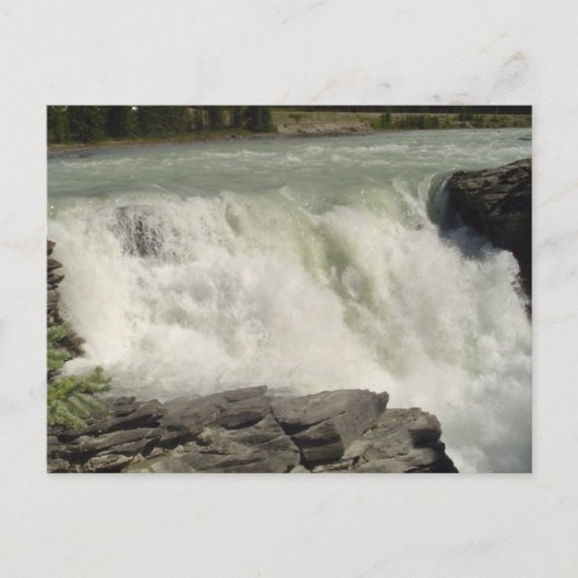 Athabasca Waterval in Alberta Briefkaart (Voorkant)