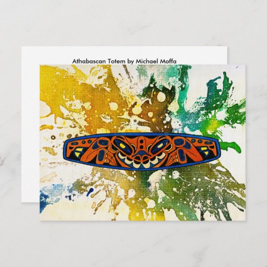 Athabascan Totem van Michael Moffa Briefkaart (Voorkant / Achterkant)