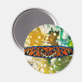 Athabascan Totem van Michael Moffa Magneet (Voorkant / Achterkant)