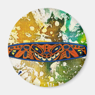 Athabascan Totem van Michael Moffa Magneet