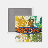 Athabascan Totem van Michael Moffa Magneet (Voorkant / Achterkant)