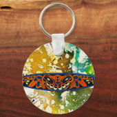 Athabascan Totem van Michael Moffa Sleutelhanger (Voorkant)