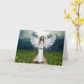 Athame Goddess Pagan Wenskaart Kaart (Gele Bloem)