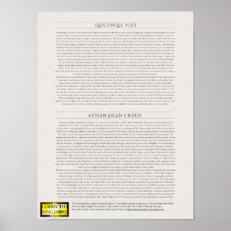Athanasian Creed Poster