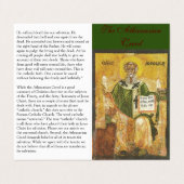 Athanasian Creed - Prayer Kaart Visitekaartje (Buitenkant ongevouwen)