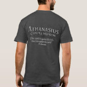 Athanasius Contra Mundum (met rug) T-shirt (Achterkant)