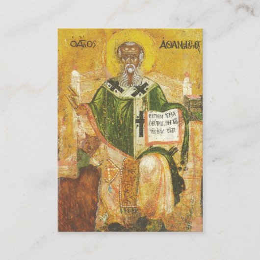 Athanasius Orthodox Christelijk Gebed Kaart Plaatskaartje (Voorkant)