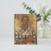Athanasius Orthodox Christelijk Icoon Briefkaart (Staand voorkant)