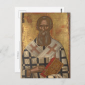 Athanasius Orthodox Christelijk Icoon Briefkaart (Voorkant / Achterkant)