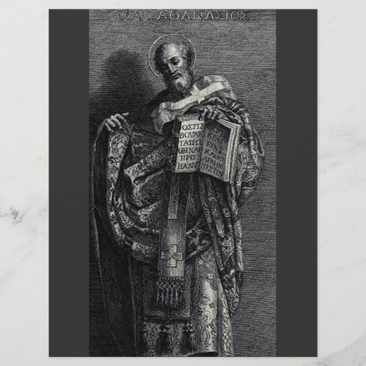 Athanasius van Alexandrië Paus en patriarch Flyer (Voorkant)