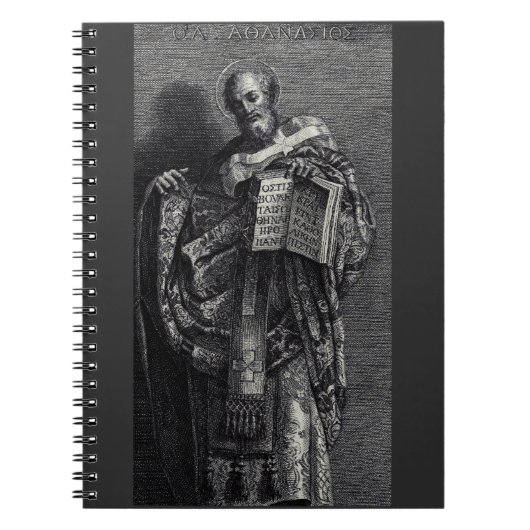 Athanasius van Alexandrië Paus en patriarch Notitieboek (Voorkant)