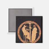 Atheense rode figuur kylix die Aegeus afschildert Magneet (Voorkant / Achterkant)