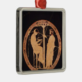 Atheense rode figuur kylix die Aegeus afschildert Metalen Ornament (Rechts)
