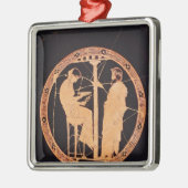 Atheense rode figuur kylix die Aegeus afschildert Metalen Ornament (Links)