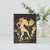 Atheense roodfiguur kylix briefkaart (Staand voorkant)