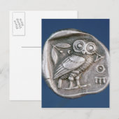 Atheense tetradrachma briefkaart (Voorkant / Achterkant)