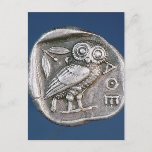Atheense tetradrachma briefkaart (Voorkant)