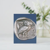 Atheense tetradrachma briefkaart (Staand voorkant)