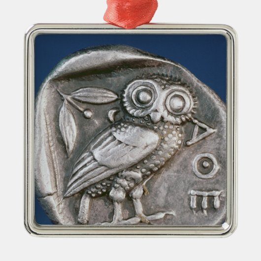 Atheense tetradrachma metalen ornament (Voorkant)