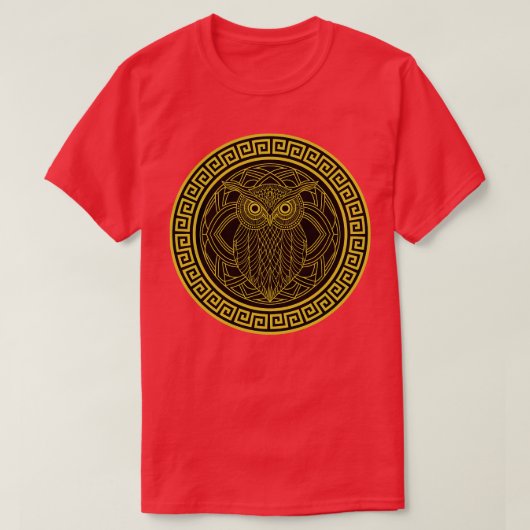 Atheense uil t-shirt (Design voorkant)