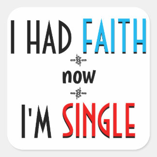 Atheism or Agnosticism – Philosophy Pun Vierkante Sticker