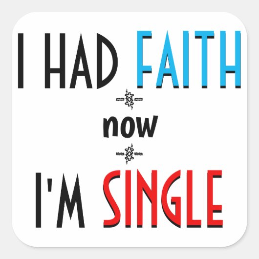 Atheism or Agnosticism – Philosophy Pun Vierkante Sticker (Voorkant)