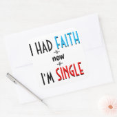 Atheism or Agnosticism – Philosophy Pun Vierkante Sticker (Envelop)