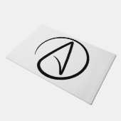 Atheism Symbol - Atheist Sign Deurmat (Schuin)