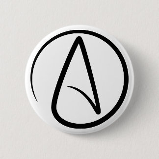 Atheism Symbol - Atheist Sign Ronde Button 5,7 Cm